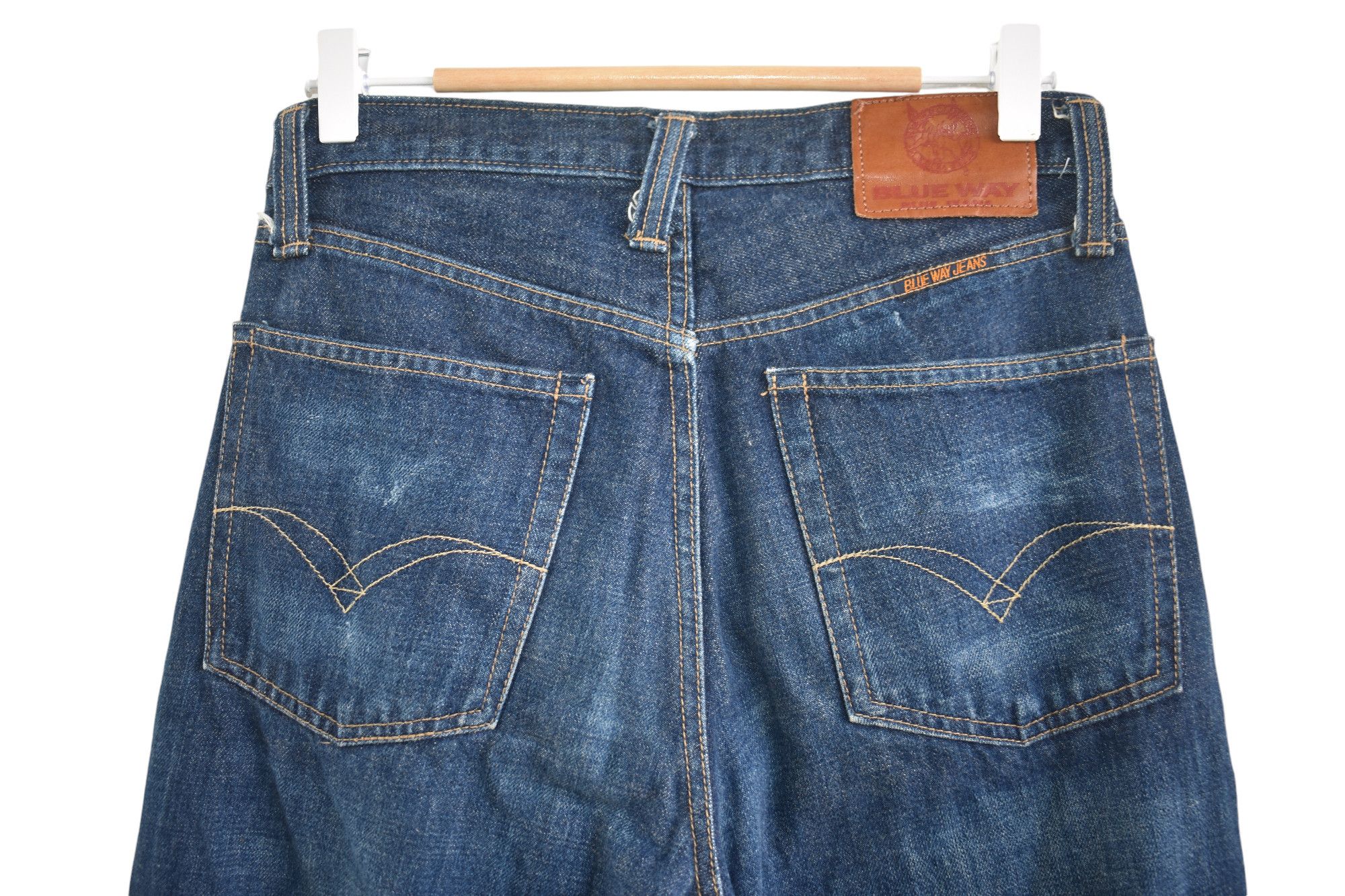Blue Blue Japan × Japanese Brand Wide Leg 🔥 Blue Way Japanese Jeans W29 Size US 29 - 7 Thumbnail