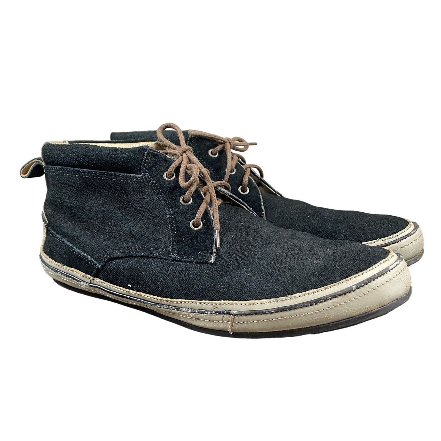 John Varvatos Black Suede Venetian Boat Shoe | Grailed