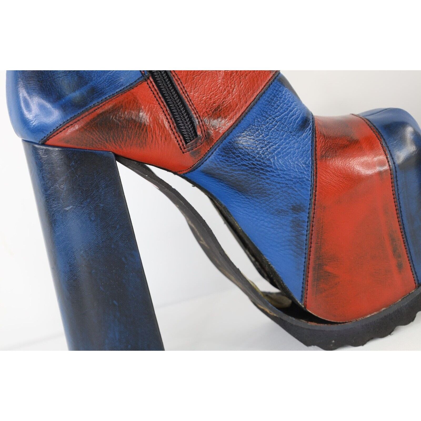 Vintage Vintage 90s Luichiny Leather Heel Platform Boots AS IS Size US 8 / IT 38 - 8 Thumbnail