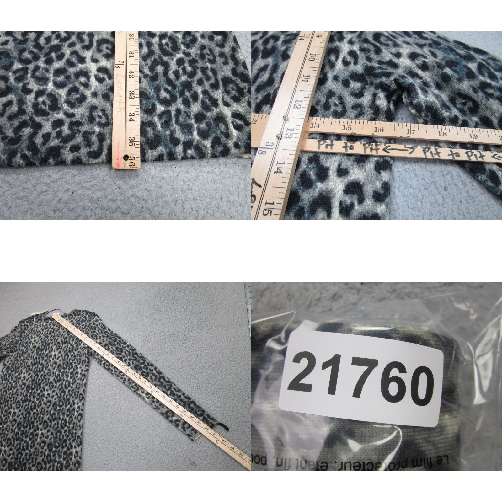 Gerard Darel Gerard Darel Dress Womens Small Long Sleeve Leopard Print Wool Sweater UPR07 Size XS / US 0-2 / IT 36-38 - 9 Thumbnail