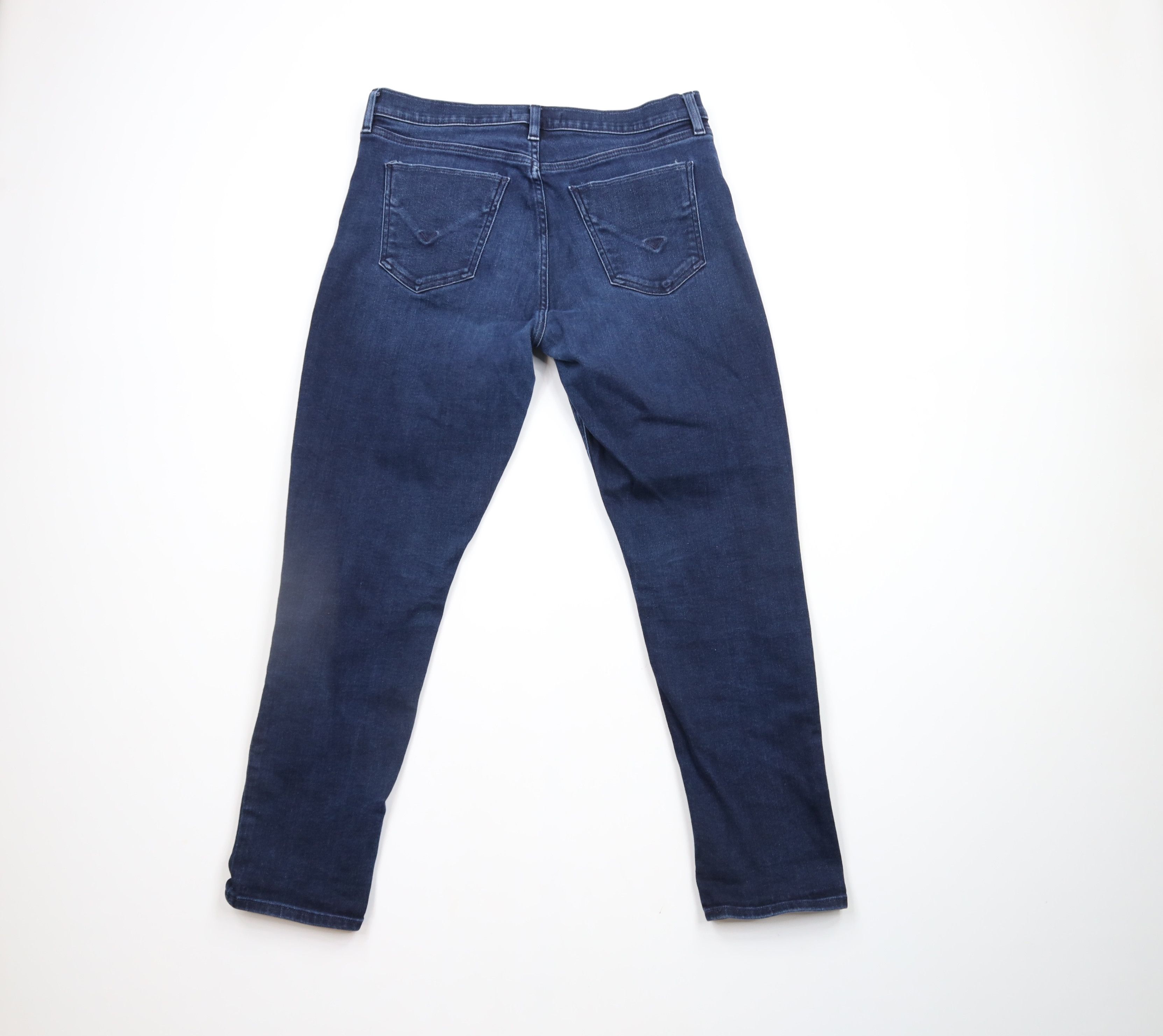 Vintage Hudson Jeans Boyfriend Stretch Denim Jeans Dark Wash Blue Size 29" - 7 Thumbnail