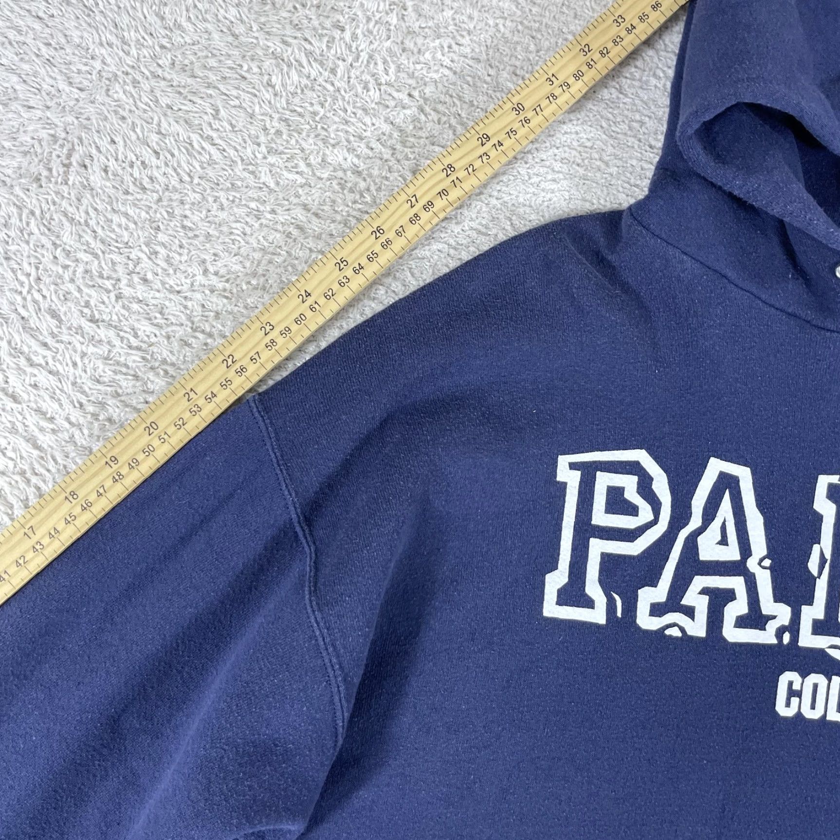 Lee VINTAGE Paier College of Art Hoodie Sweatshirt Adult XL Blue 90s Y2K Men Pullover Graphic Print Sweatshirt Size US XL / EU 56 / 4 - 7 Thumbnail