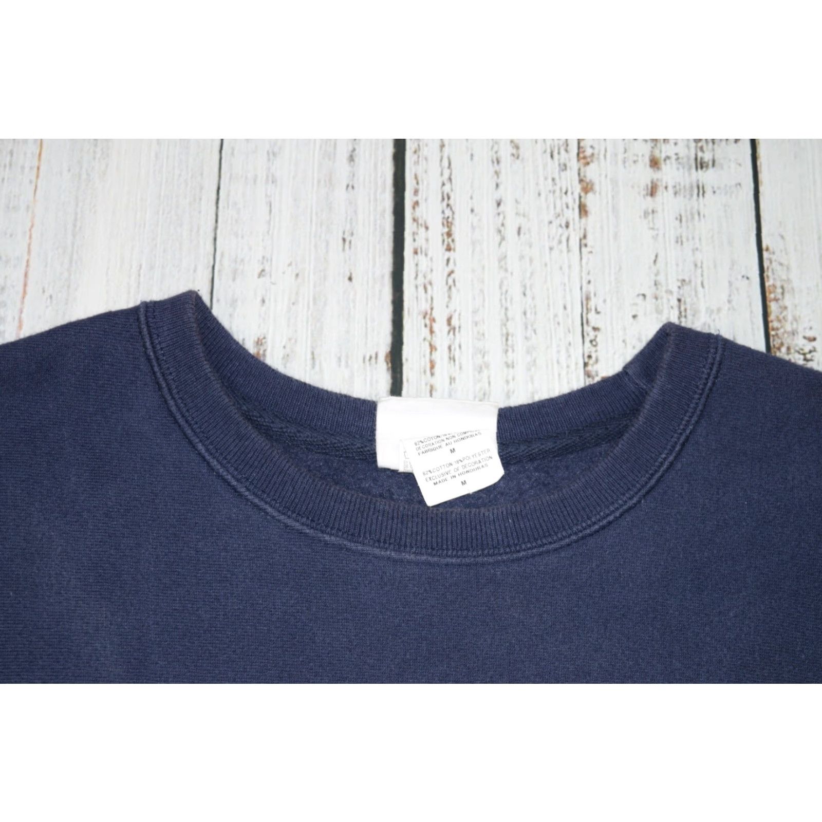 Champion WOMENS CHAMPION REVERSE WEAVE NAVY BLUE PULLOVER SWEATSHIRT CREWNECK MEDIUM Size M / US 6-8 / IT 42-44 - 3 Thumbnail