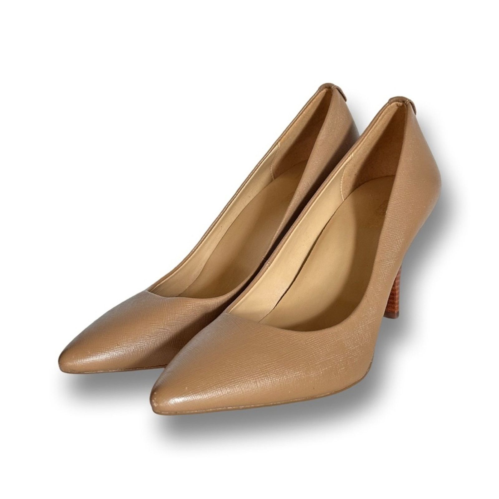 Michael Kors New Michael Kors Dorothy Flex Leather Pump Tan Sz 9 Size US 9 / IT 39 - 5 Thumbnail