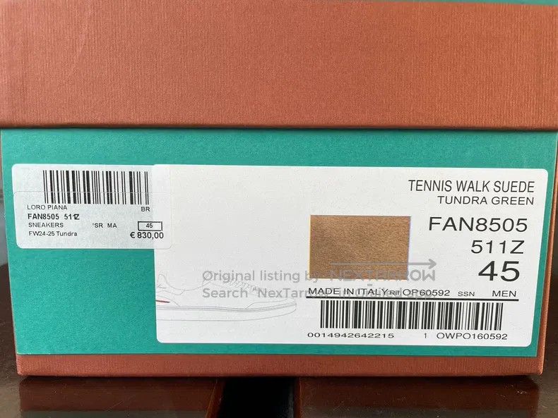Loro Piana LORO PIANA Tennis Walk Round Toe Fashion Lacing Casual Low Size US 12 / EU 45 - 9 Thumbnail
