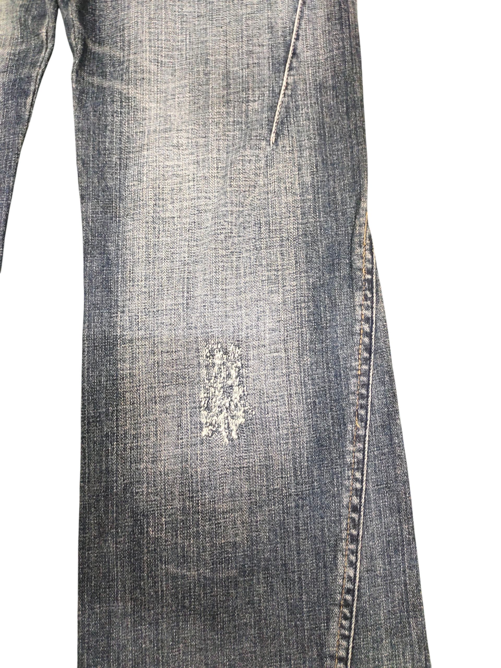 Hysteric Glamour Flare Jeans Camel Road Clawmark Distress Faded Bootcut Y2k Size US 32 / EU 48 - 4 Thumbnail