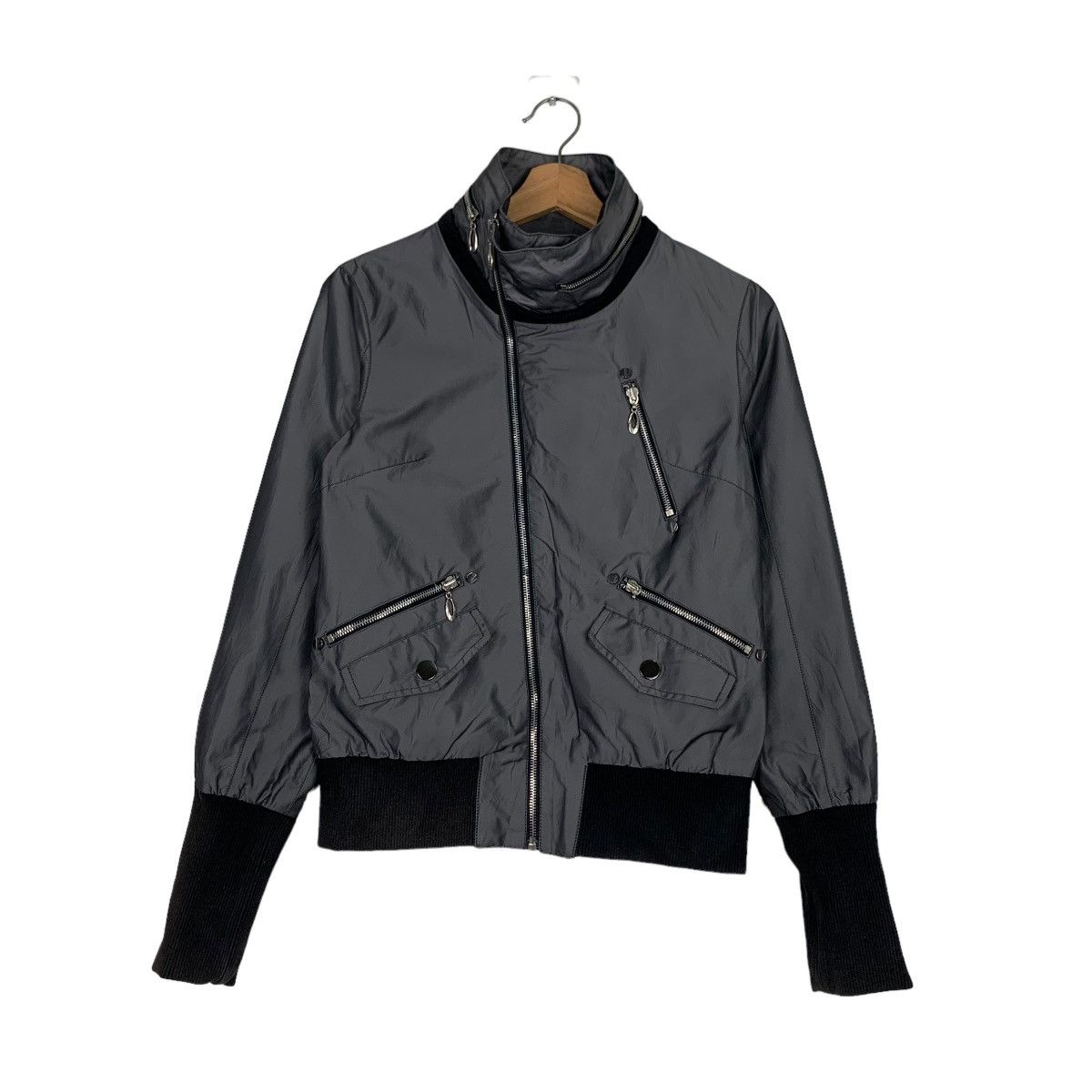Japanese Brand VISCAP The Exclusive Style Asymmetrical Jacket #0347-C16 Size M / US 6-8 / IT 42-44 - 1 Thumbnail