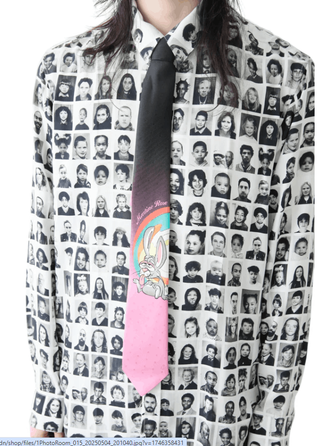 Martine Rose BNWT SS25 MARTINE ROSE RABBIT PURE SILK TIE Size ONE SIZE - 8 Thumbnail