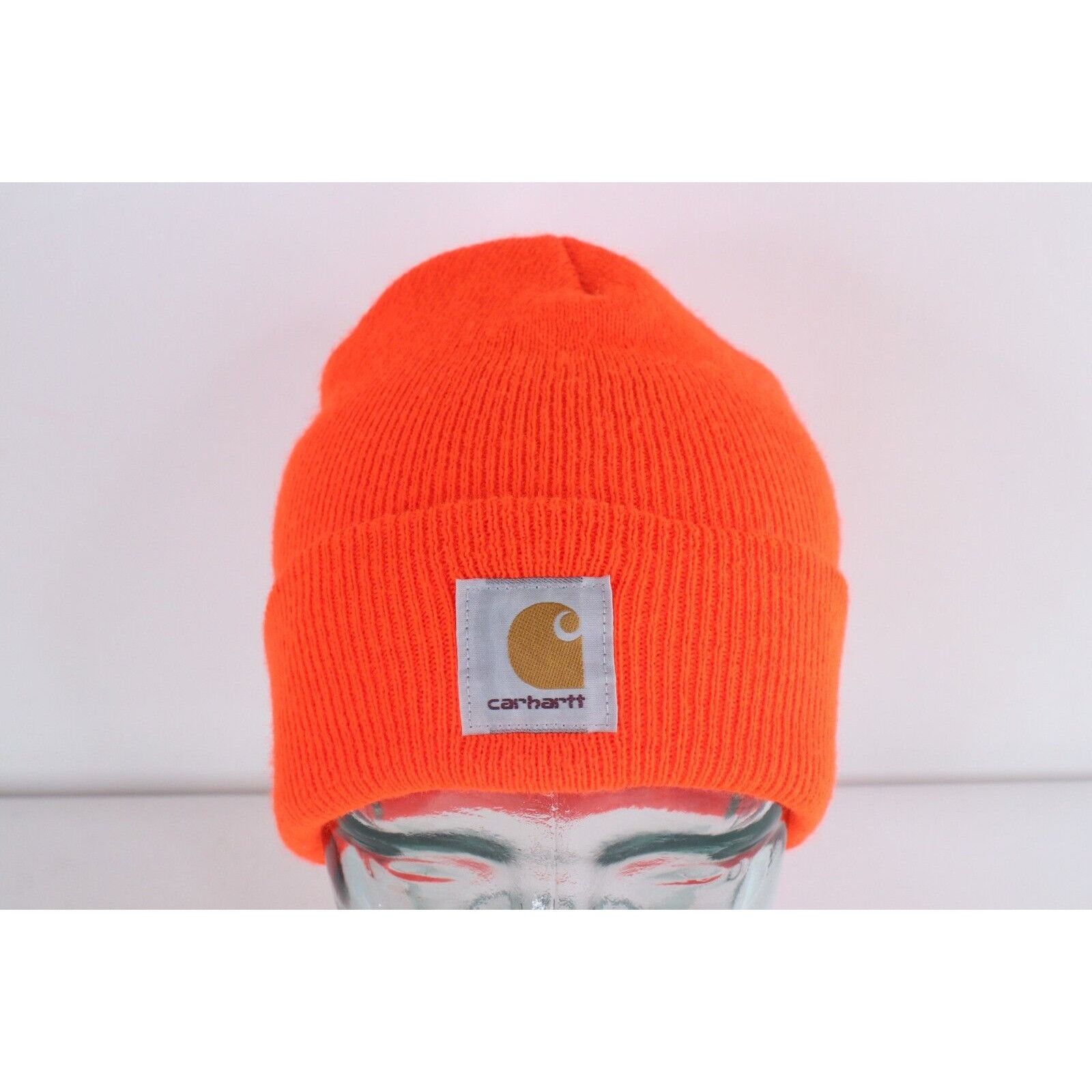 Carhartt × Vintage Vintage Carhartt Spell Out Box Logo Knit Winter Beanie Hat C Size ONE SIZE - 1 Thumbnail