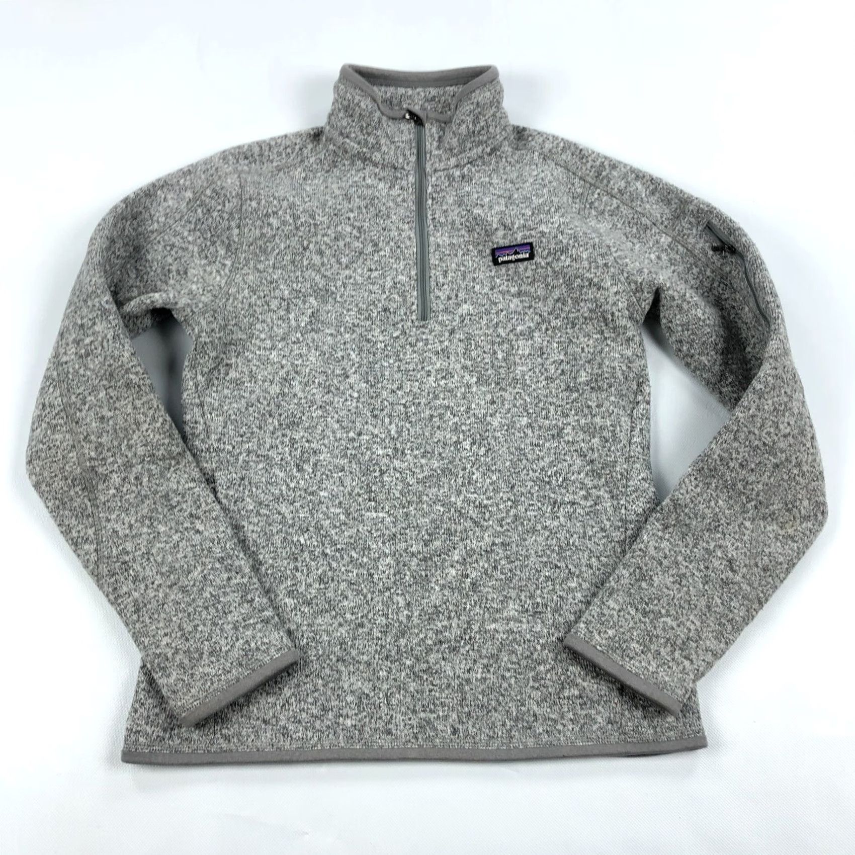 Patagonia Patagonia Sweater Pullover 1/4 Zip Womens Small S Gray Fleece Mock Neck Slim Regular Knit Size S / US 4 / IT 40 - 2 Thumbnail