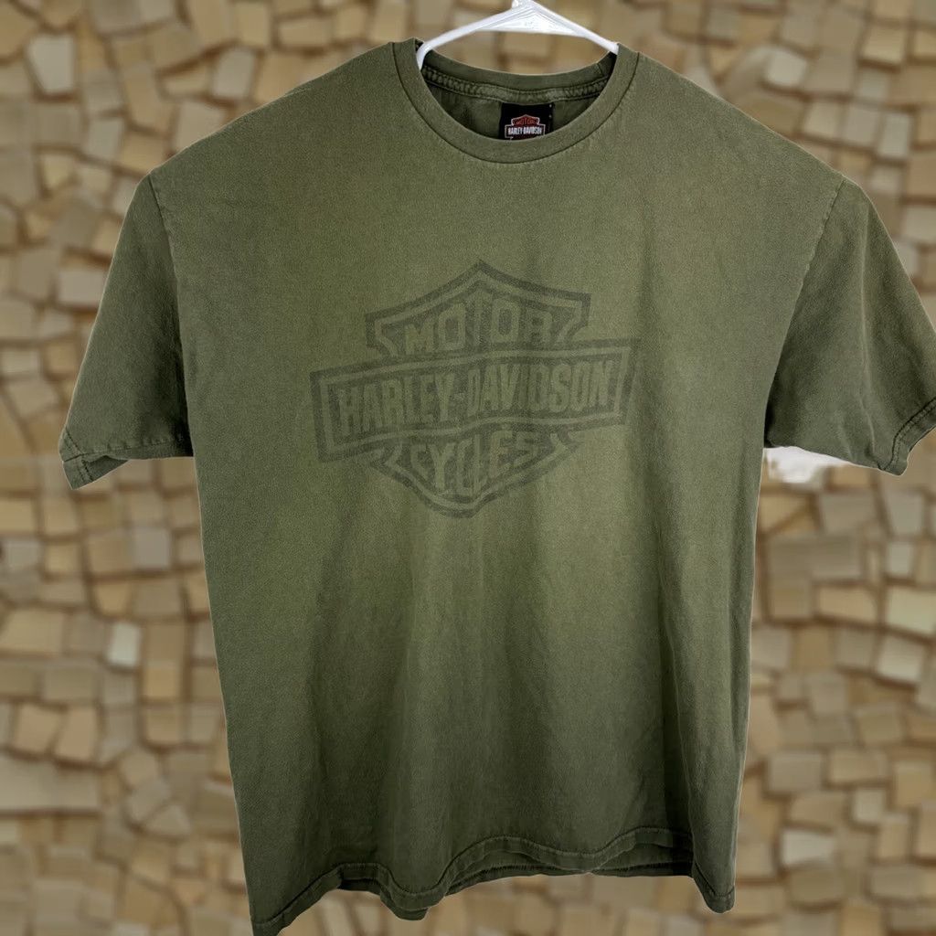 Harley Davidson VINTAGE Harley Davidson Orlando Florida T-Shirt XL Green Tribal Eagle Y2K Size US XL / EU 56 / 4 - 1 Thumbnail
