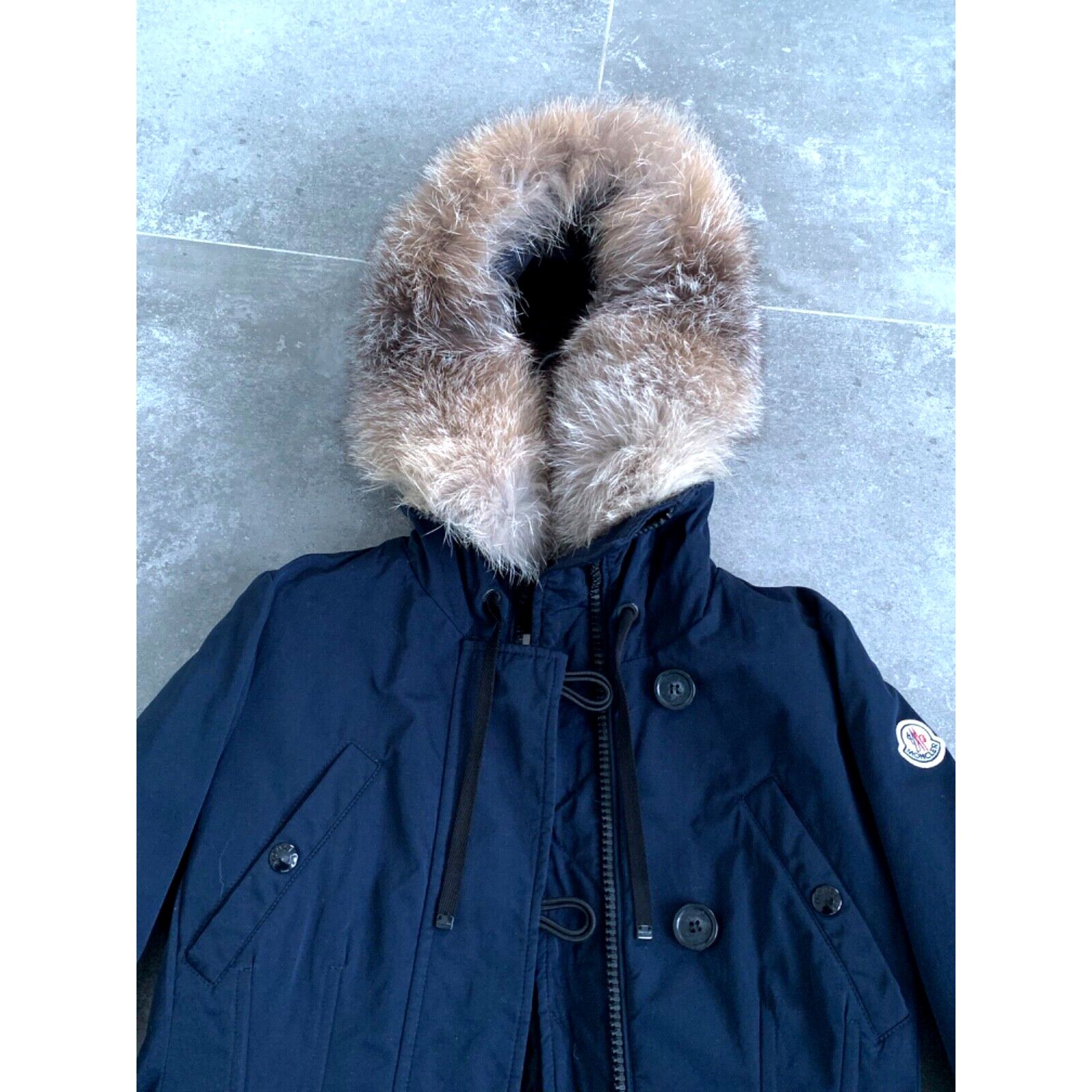 Moncler Women's MONCLER AREDHEL Down Parka Real Fur Coat SZ 2 S - M Size S / US 4 / IT 40 - 13 Thumbnail