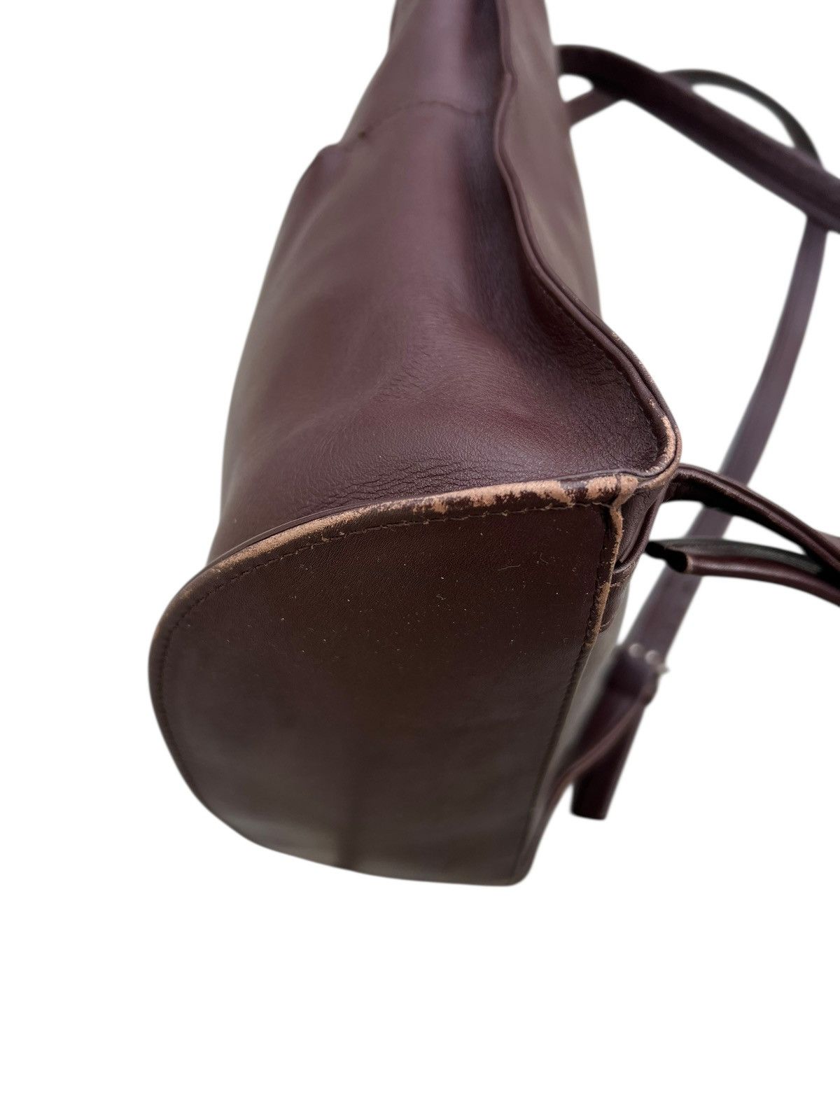 Leather Vintage Yohji Yamamoto Y’saccs Patina Leather Backpack Bag Size ONE SIZE - 12 Thumbnail