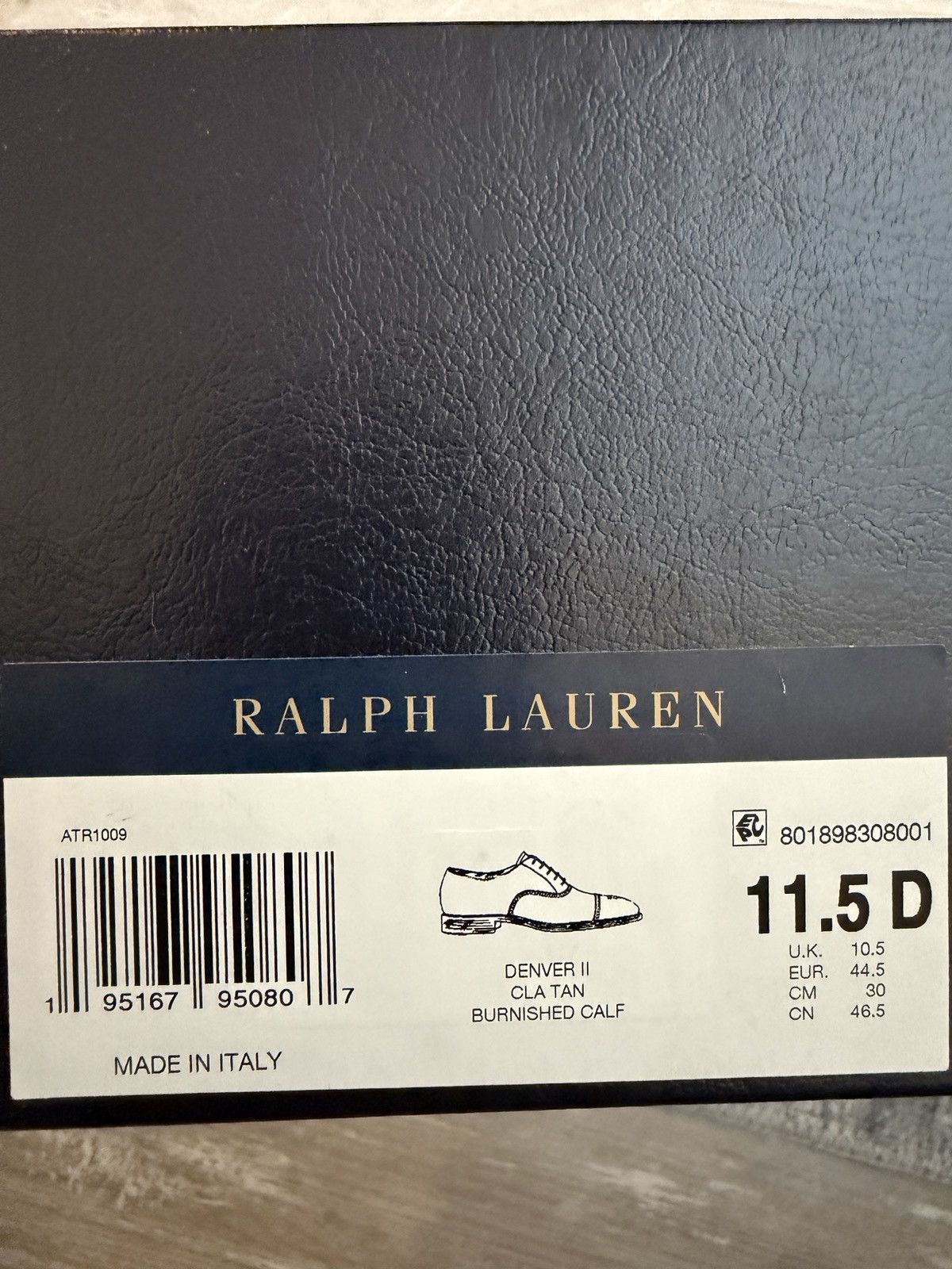 Ralph Lauren Purple Label RL Purple Label Denver Burnished Calfskin Cap-Toe Shoes Size US 11.5 / EU 44-45 - 9 Thumbnail