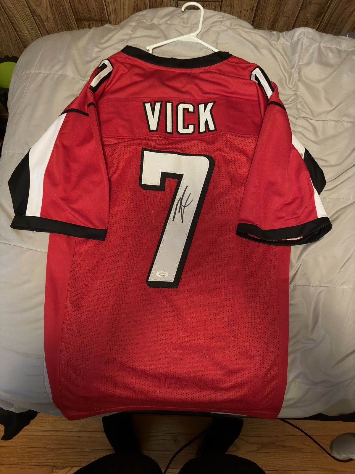 Vintage Michael Vick Signed Jersey Size US XL / EU 56 / 4 - 2 Thumbnail