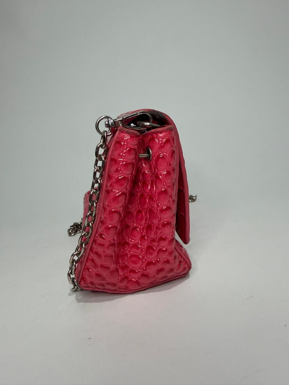 Vivienne Westwood Vivienne Westwood Pink Small Patent Leather Hazel Handle Bag Size ONE SIZE - 2 Thumbnail