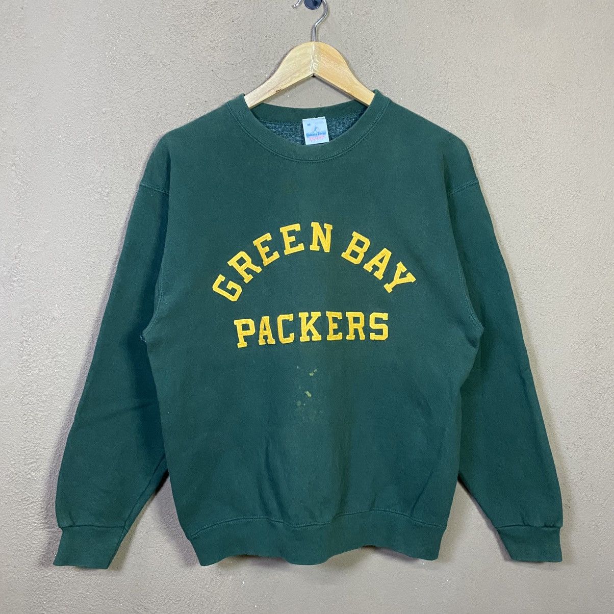 Ebbets Field Flannels Vintage 90s NFL Green Bay Packers Spellout Sweatshirt Size US S / EU 44-46 / 1 - 1 Thumbnail