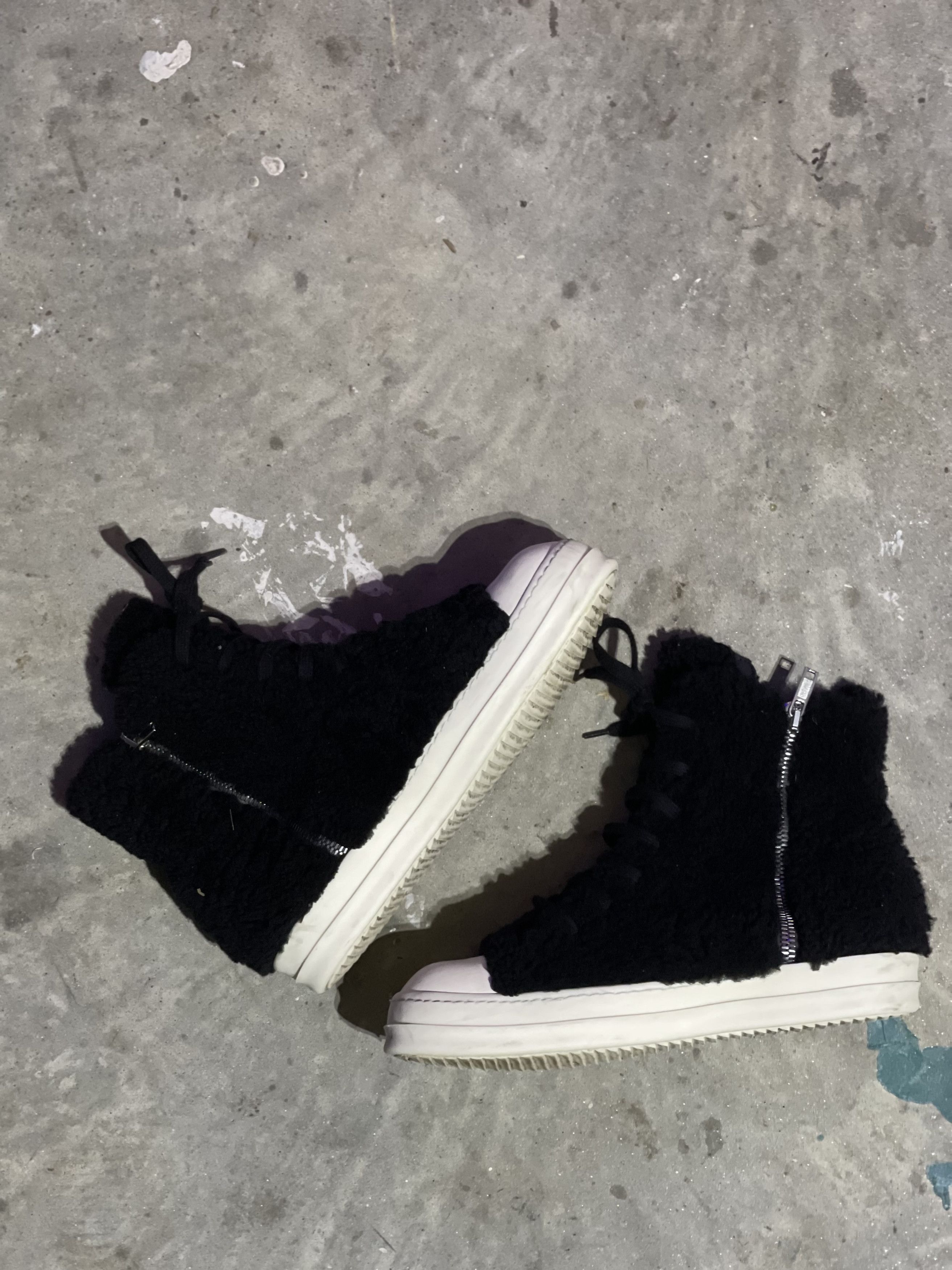 Rick Owens Rick Owen Mainline "Scarpe Shearling" Ramones Size US 11.5 / EU 44-45 - 3 Thumbnail