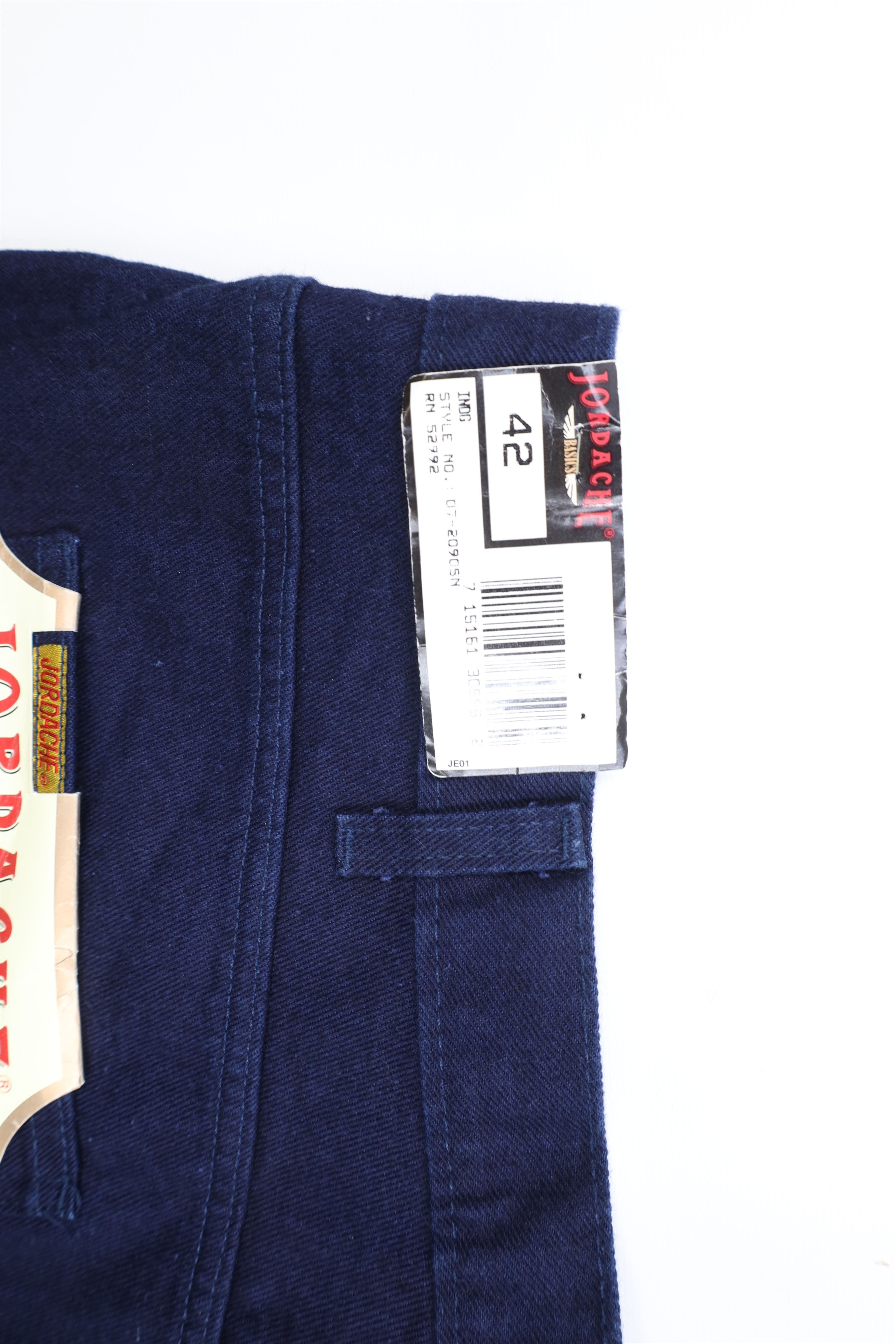 Vintage Deadstock Vintage 90s Streetwear Jean Shorts Jorts Dark Blue Size US 42 / EU 58 - 12 Thumbnail