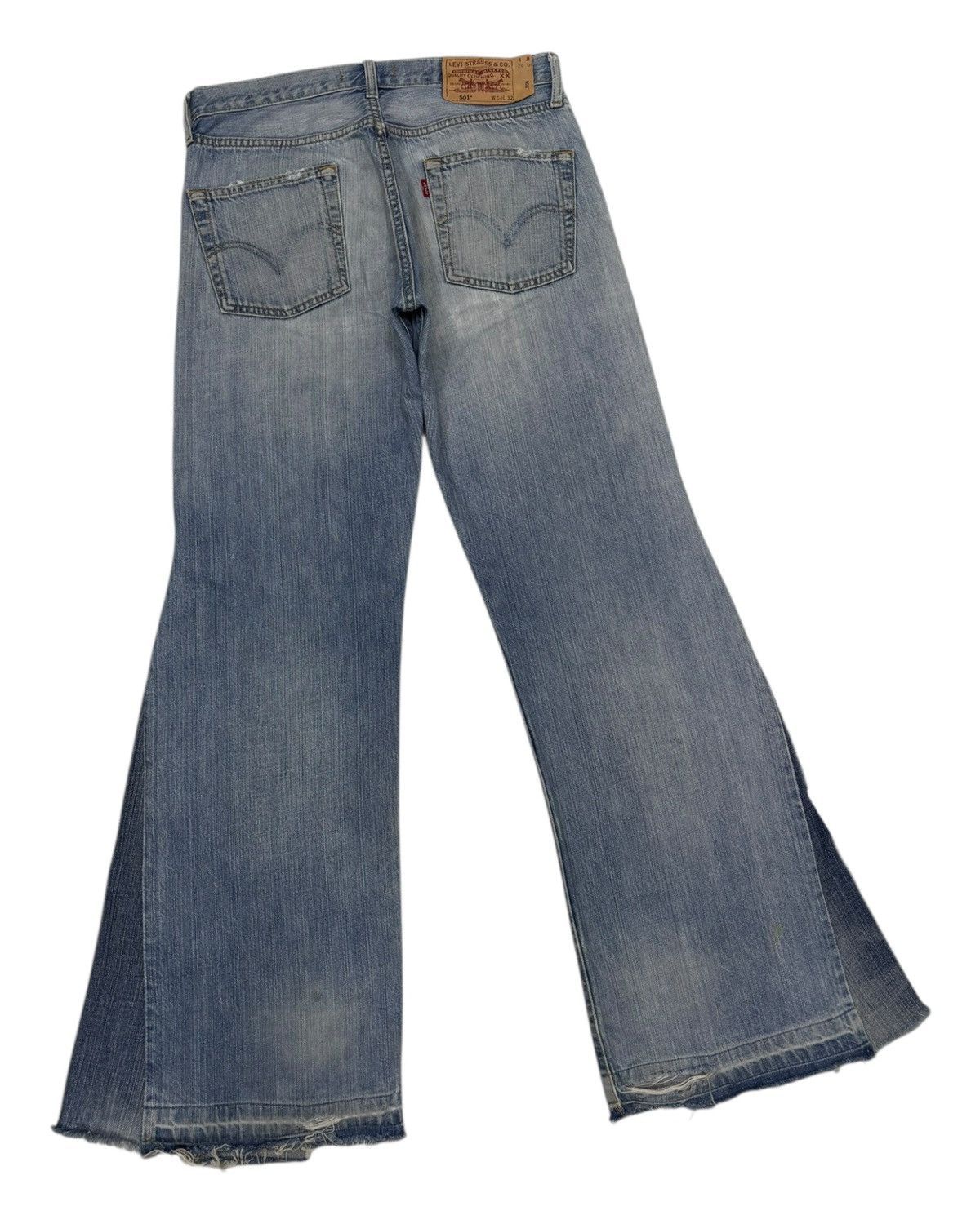 Levi's × Undercover Levis 501 NO MASS PROD Hagi Super Flared Jeans Distressed Size US 30 / EU 46 - 4 Thumbnail