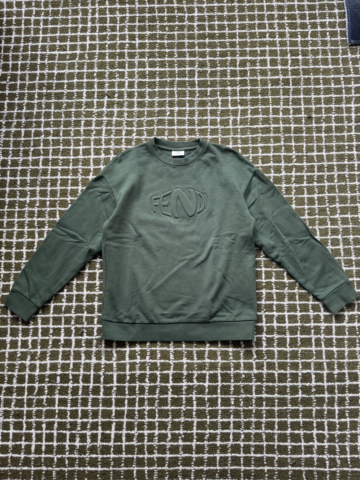 Fendi Fendi Roma Puff Logo Crewneck Sweater Size US S / EU 44-46 / 1 - 1 Thumbnail