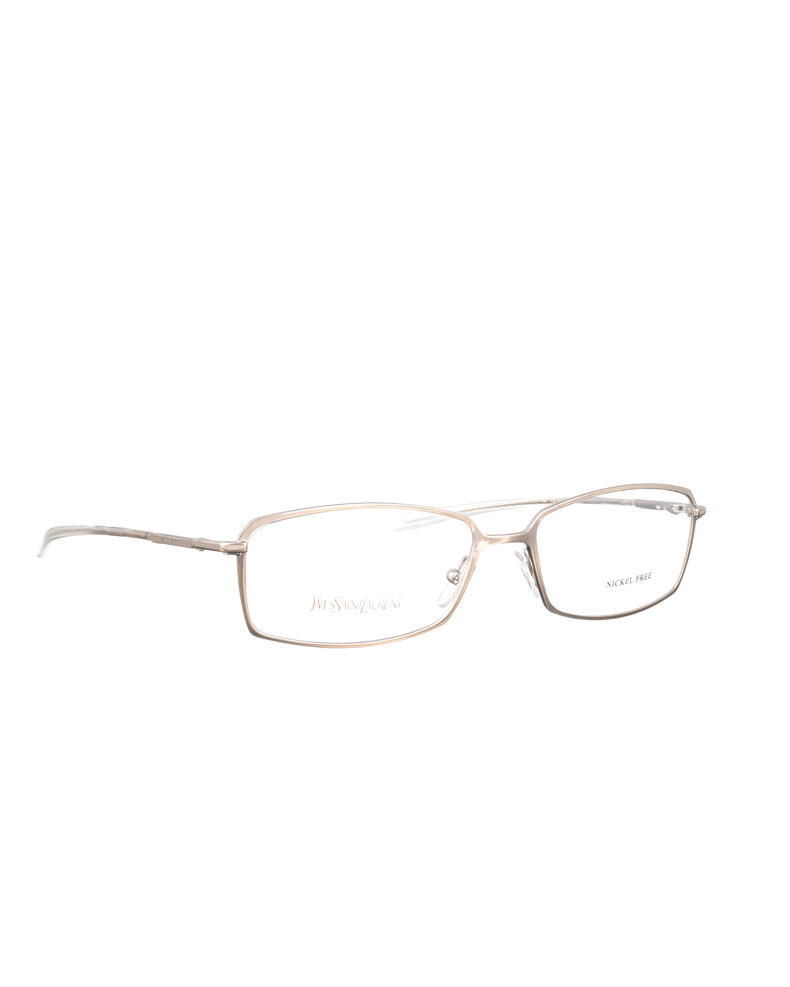 Vintage × Yves Saint Laurent Yves Saint Laurent 00s Chrome Metallic Gold Glasses Size ONE SIZE - 1 Thumbnail