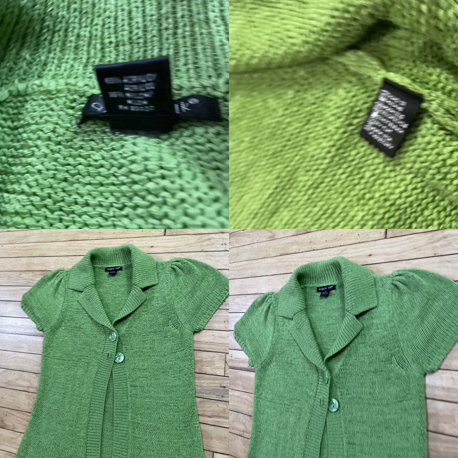 Etro AUGUST SILK Knit Shirt Women S Green Bright Lime 2-Button Boho Retro Top Cardigan Knit Shirt Womens Spring Size S / US 4 / IT 40 - 10 Thumbnail