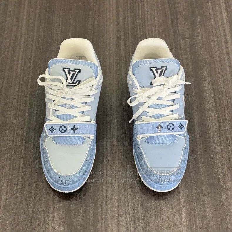 Louis Vuitton Louis Vuitton Trainer Blue Velcro shoes Size US 8.5 / EU 41-42 - 4 Thumbnail