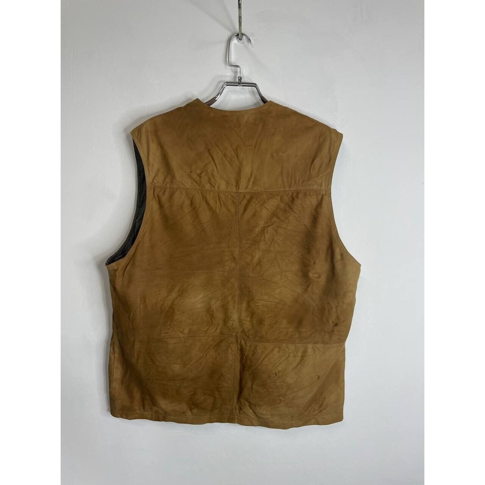 Vintage Vintage Suede Leather Vest Western Biker Cowboy Waistcoat Size US L / EU 52-54 / 3 - 5 Thumbnail