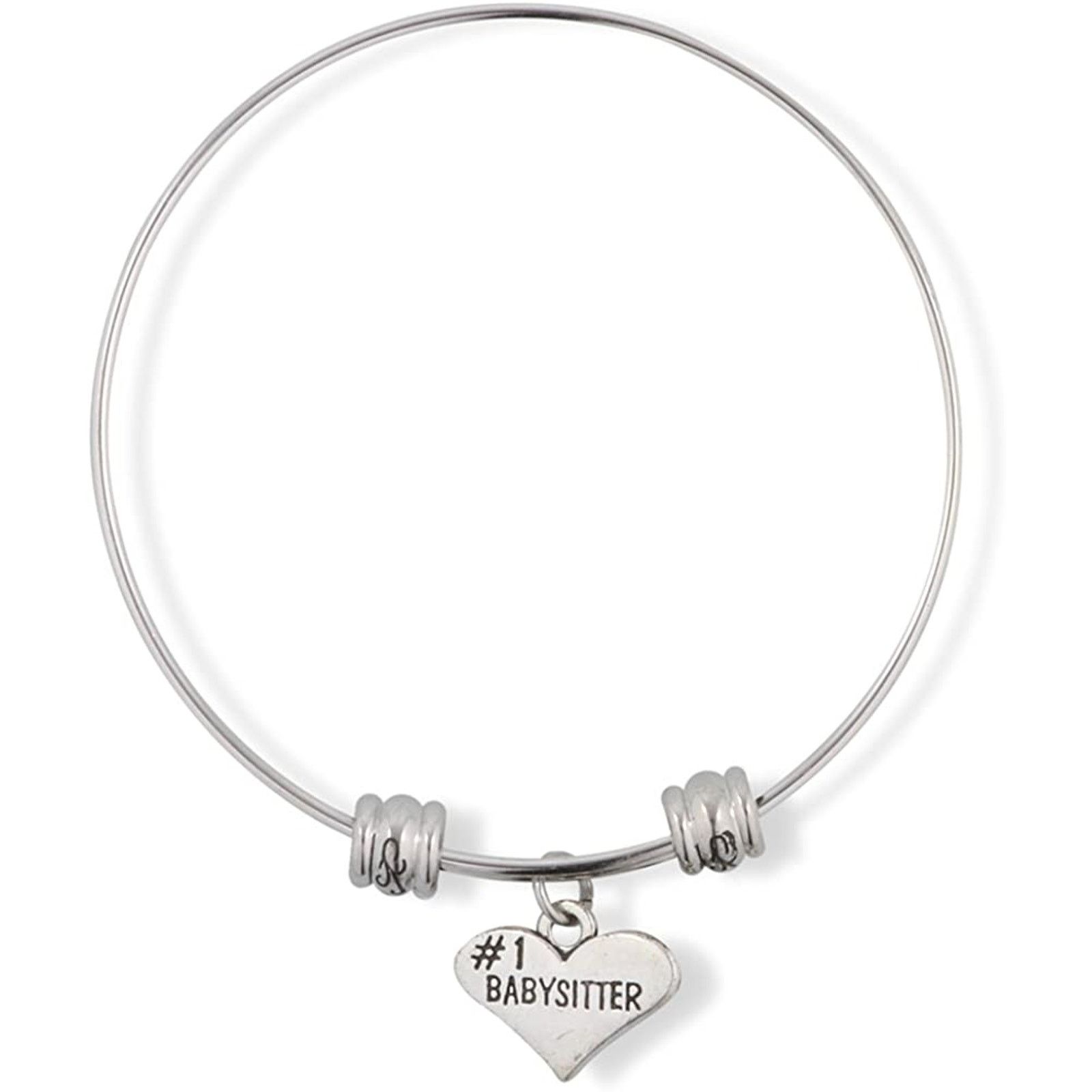 & Other Stories Babysitter Bracelet | #1 Baby Sitter Fancy Charm Bangle Size ONE SIZE - 1 Thumbnail