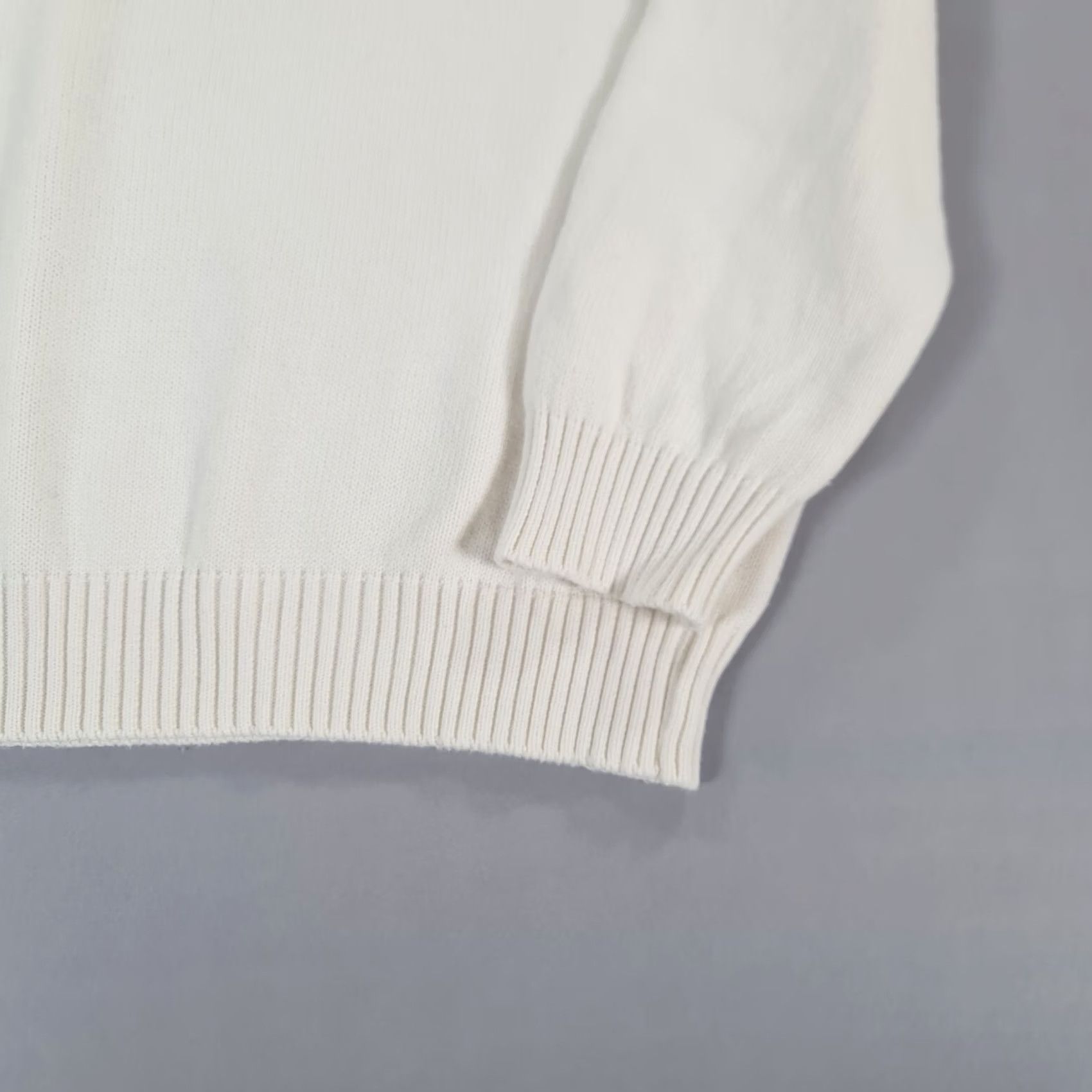 Brandy Melville Brandy Melville Jumper White One Size Knit Cotton Pullover Relaxed Fit Womens Size ONE SIZE - 5 Thumbnail
