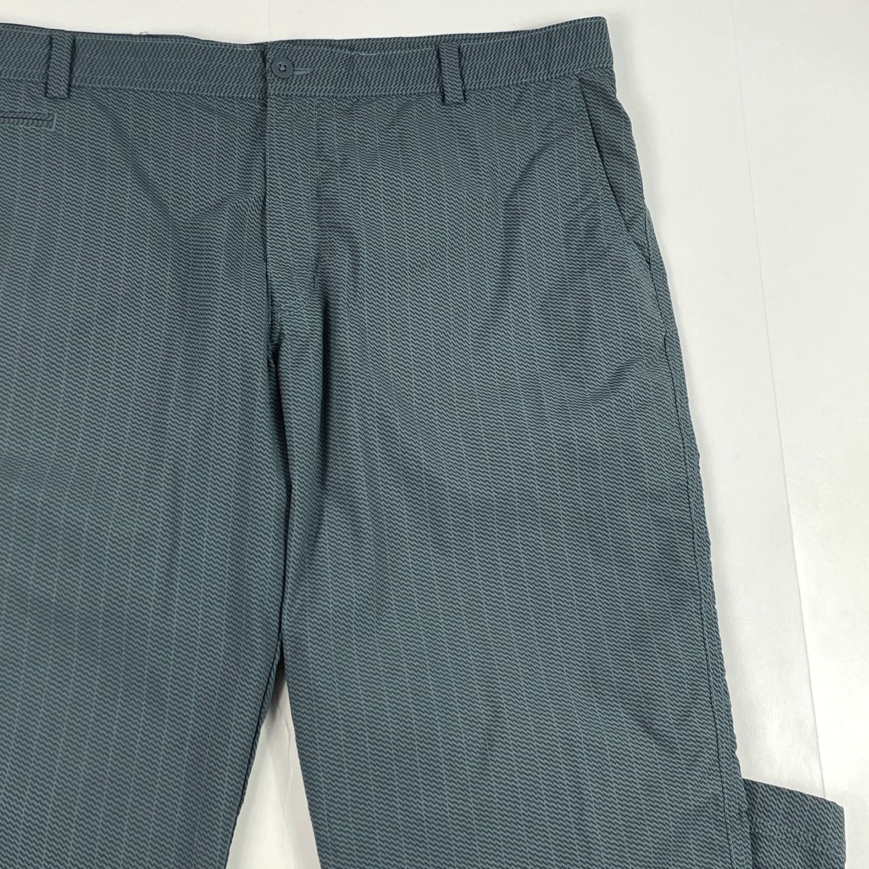 Nike Nike Golf Pants Mens 40 x 32 Blue Dri-Fit Straight Leg Golfer Outdoor Casual Workwear 5-Pocket Dress Pants Size US 40 / EU 56 - 3 Thumbnail