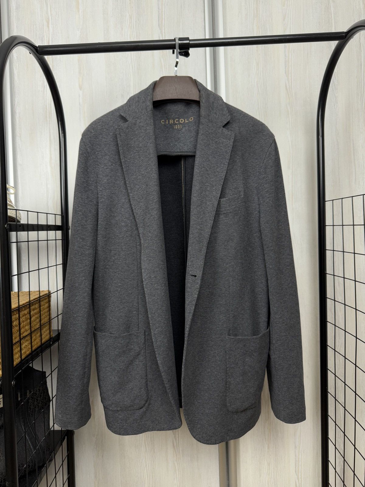 Circolo 1901 Circolo 1901 proudly easy grey 2 button soft blazer Size 46R - 2 Thumbnail