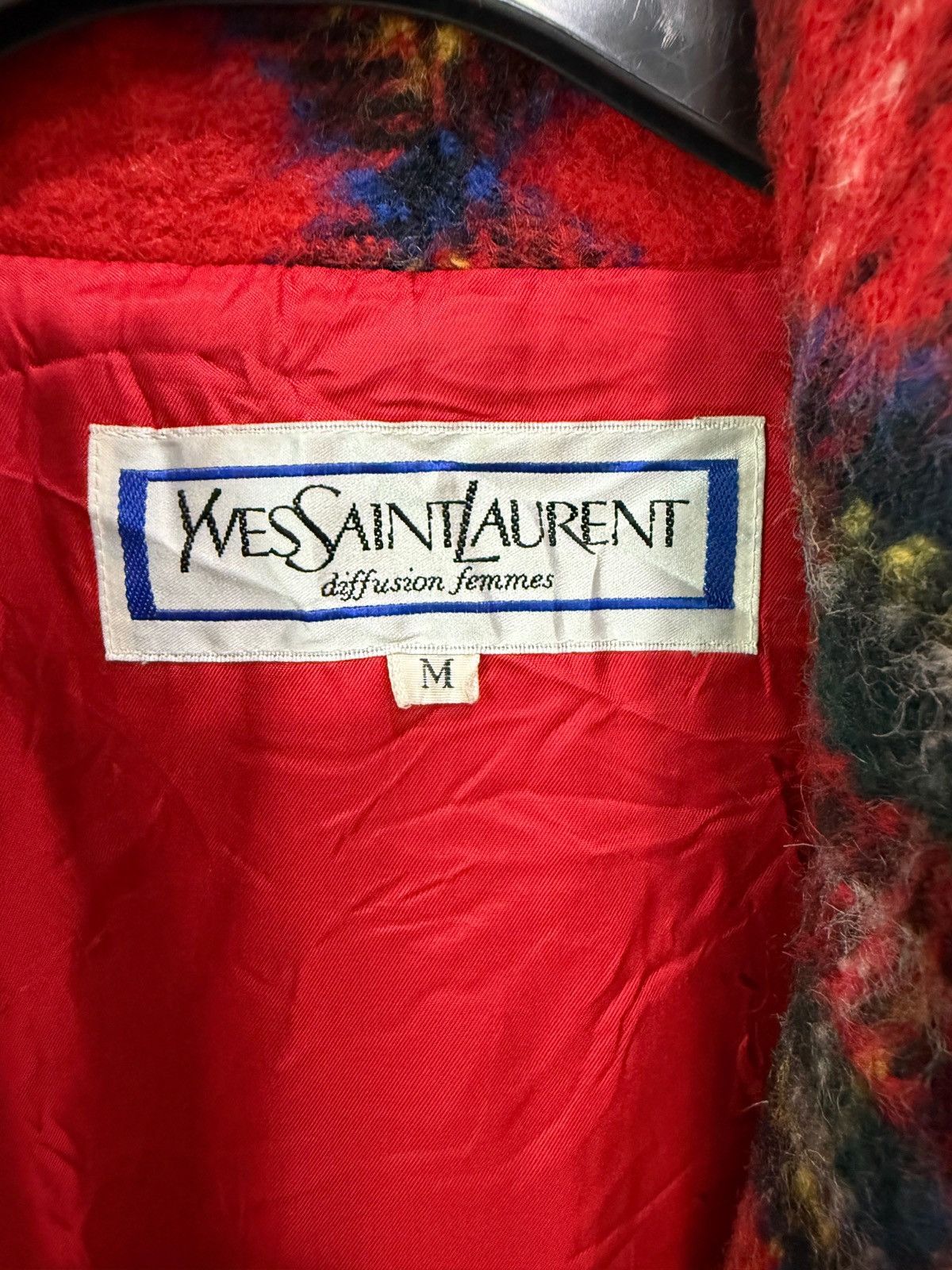 Yves Saint Laurent Vintage YSL Diffusion Femmes Buttonless Wool Double Pocket Size M / US 6-8 / IT 42-44 - 8 Thumbnail