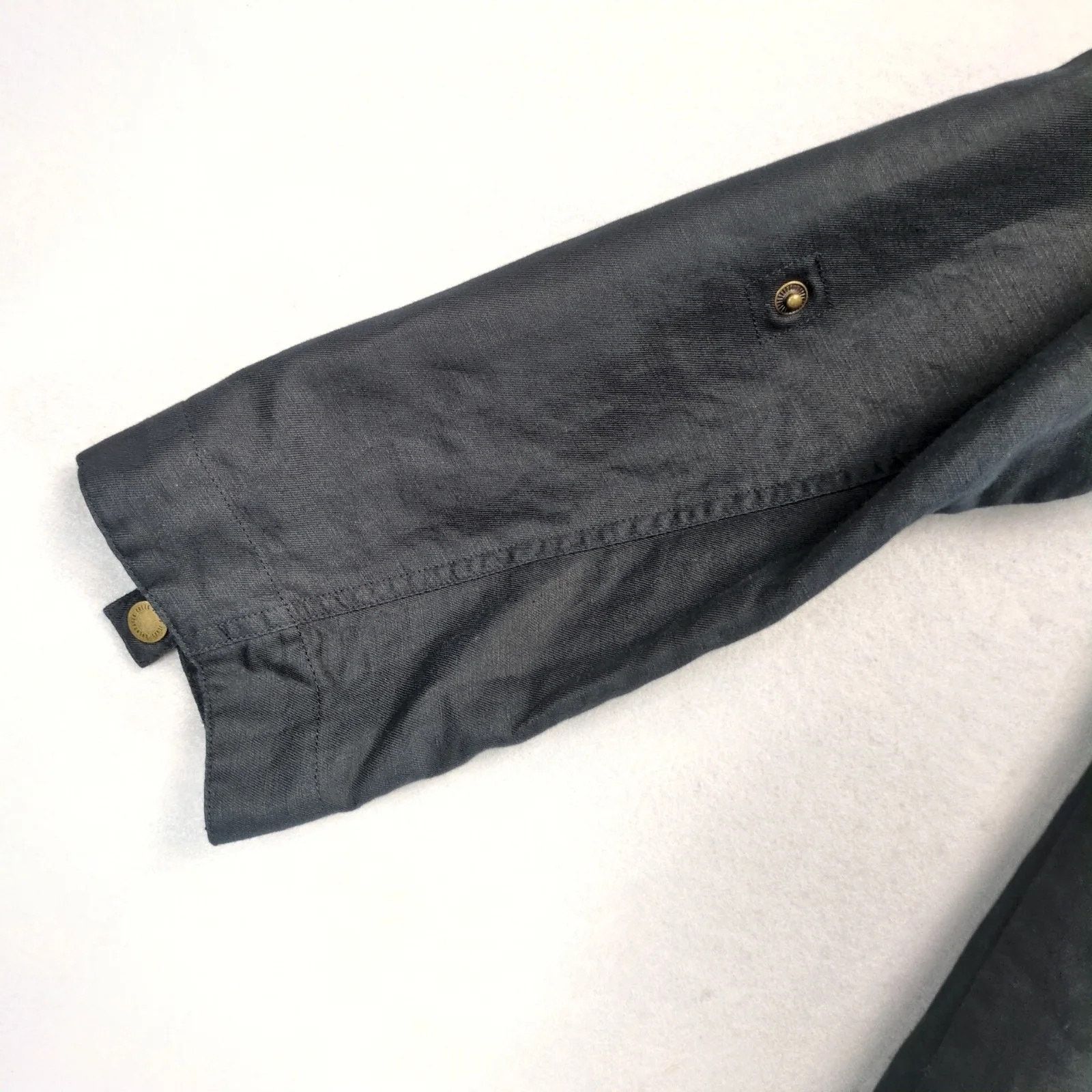 Coldwater Creek Coldwater Creek Black Linen Cotton Peacoat Jacket Women's 16 Size XXL / US 16-18 / IT 52-54 - 9 Thumbnail