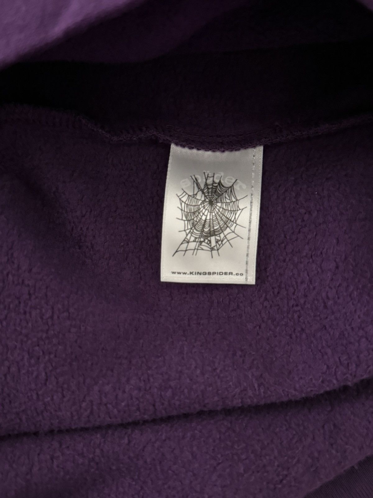 Sp5der Sp5der Purple Star OG Web V2 Hoodie XXL Size US XXL / EU 58 / 5 - 6 Thumbnail