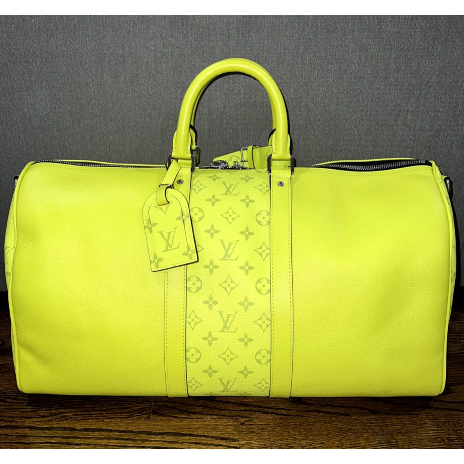 Louis Vuitton Louis Vuitton Keepall Bandouliere Taigarama Taiga Travel Bag Size ONE SIZE - 3 Thumbnail