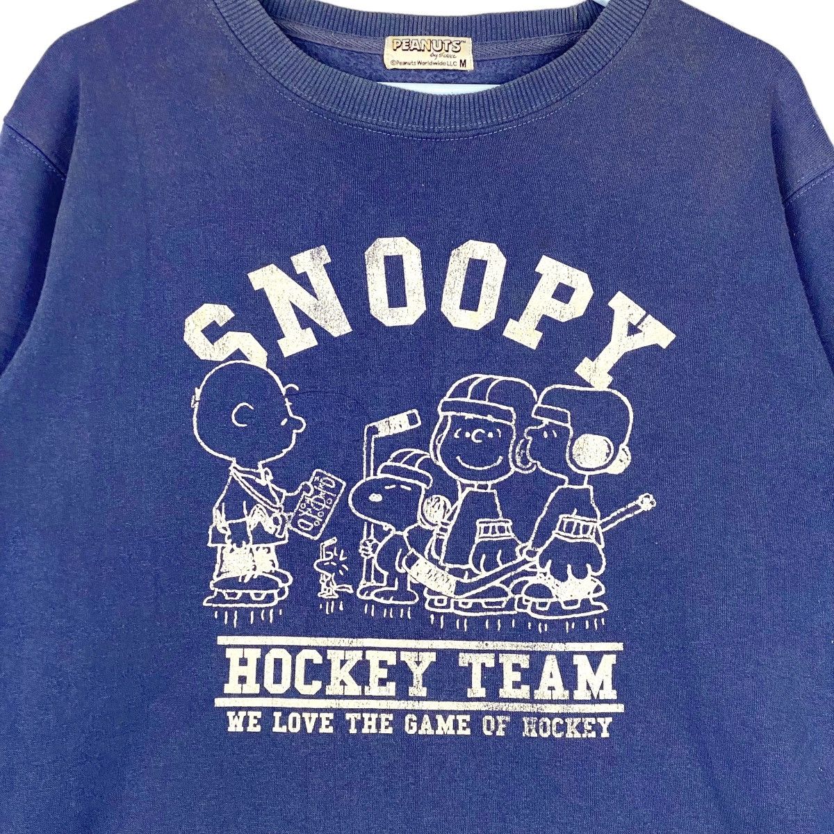 Peanuts × Vintage Vintage Snoopy Hockey Team Printed Crewneck Sweatshirt Blue Size US S / EU 44-46 / 1 - 4 Thumbnail