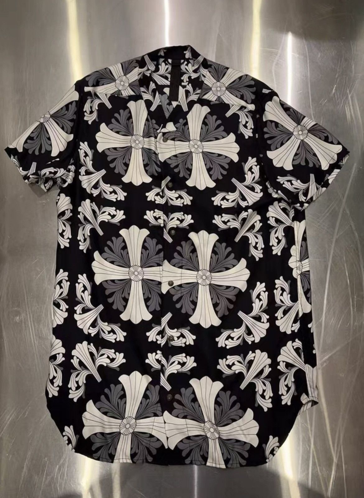 Chrome Hearts Chrome Hearts CH Limited Edition Silk Shirt Size US XL / EU 56 / 4 - 4 Thumbnail
