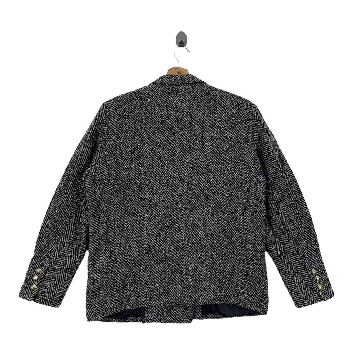 Japanese Brand ROPE Japanese Brand Designer Herringbone Wool Blazer Coat Size M / US 6-8 / IT 42-44 - 2 Thumbnail