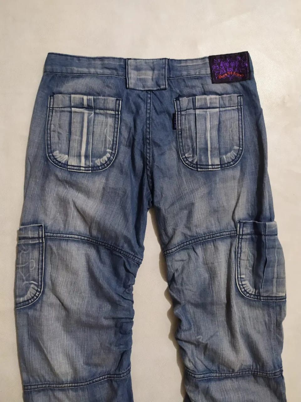 Other Born74 & Friends Pants Wrinkles Knee Design Size 29" - 7 Thumbnail
