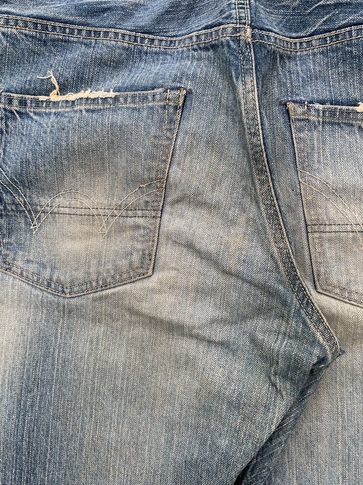 Kapital Edwin Selvedge 505Z Mudwash Distressed Denim Size US 37 - 16 Thumbnail