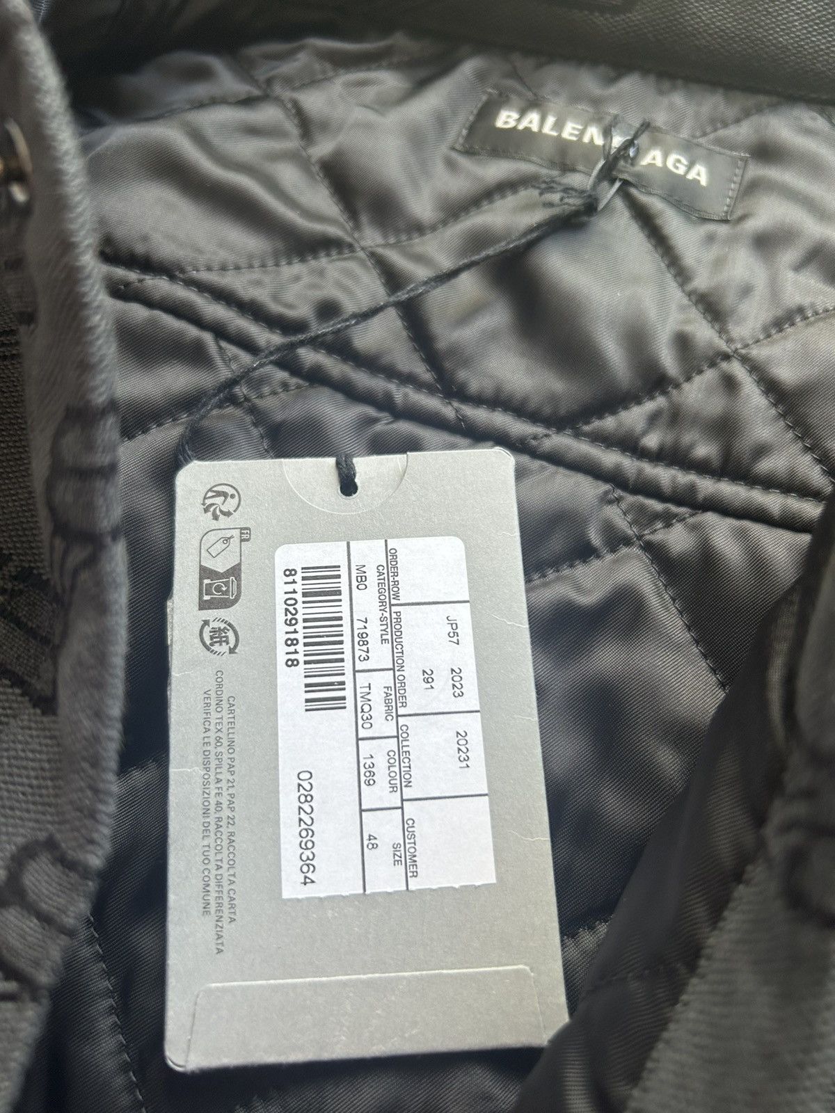 Balenciaga BB MONOGRAM MULTI-LOGO PADDED JACKET Size US M / EU 48-50 / 2 - 5 Thumbnail