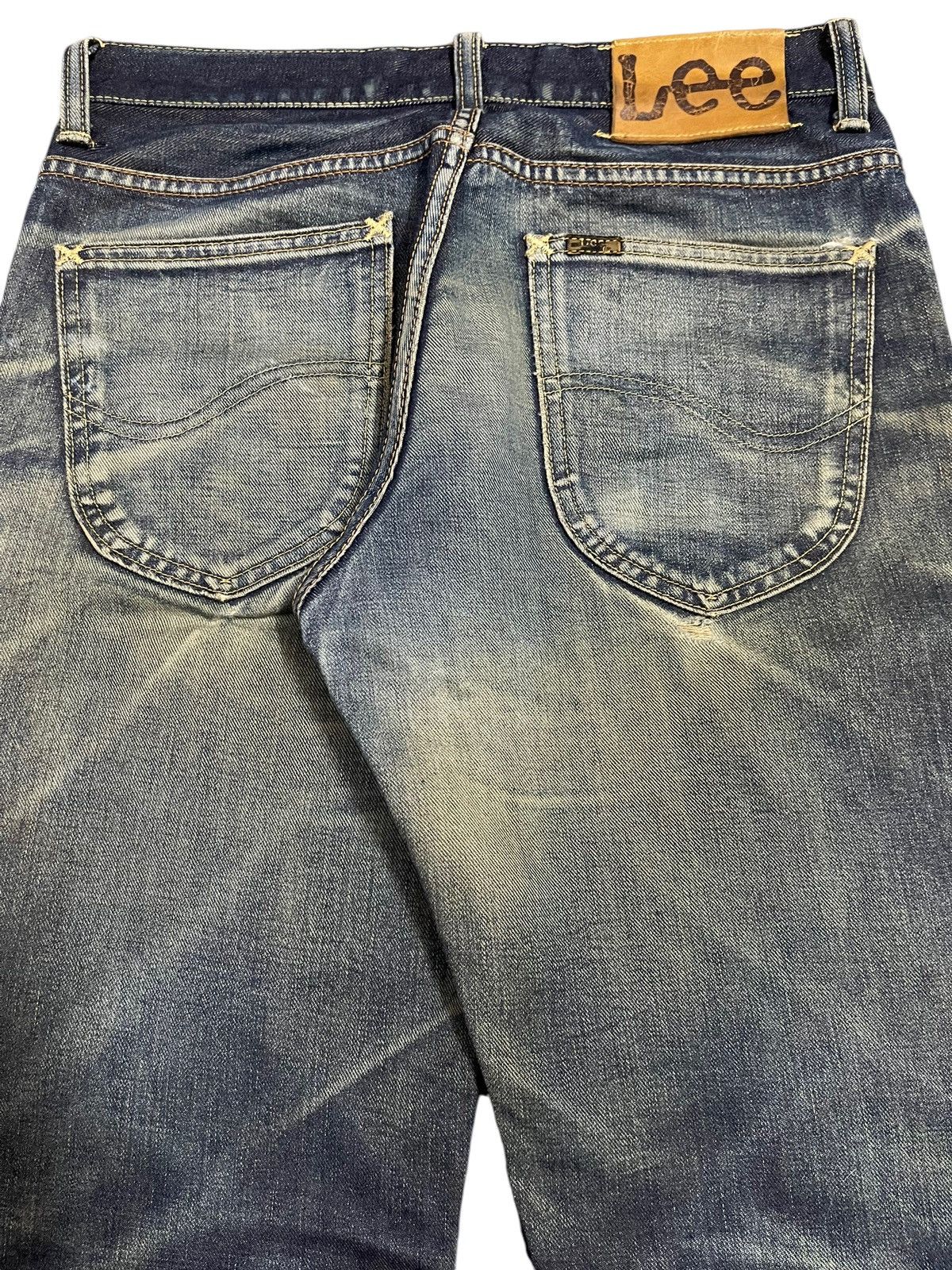 Lee Vintage 90s Lee Blue Faded Wash Style Distressed Jeans Size US 30 / EU 46 - 6 Thumbnail