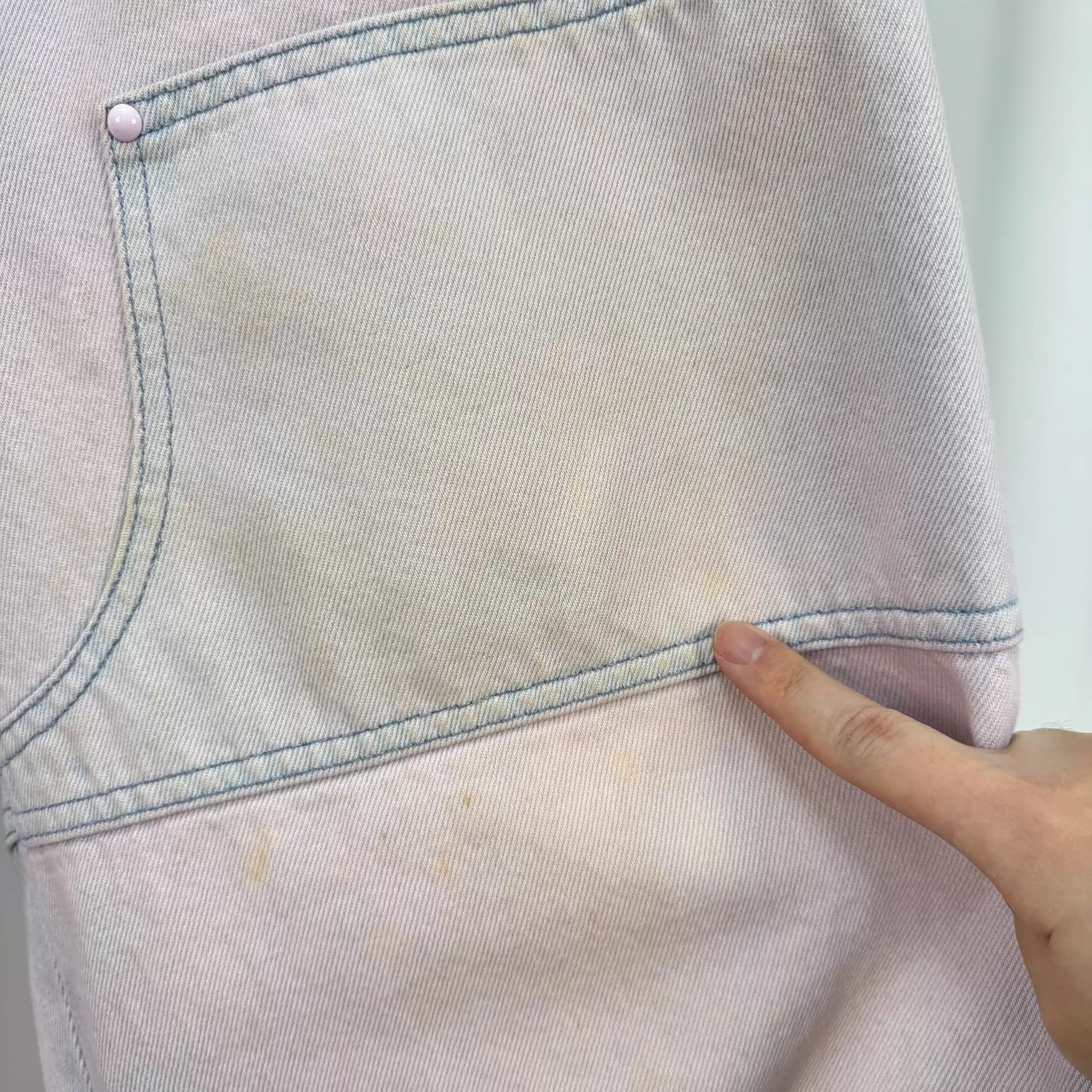 Louis Vuitton LV Ribbon Pocket Tie-Dye Work Jeans W30 95 new stained Size US 30 / EU 46 - 5 Thumbnail