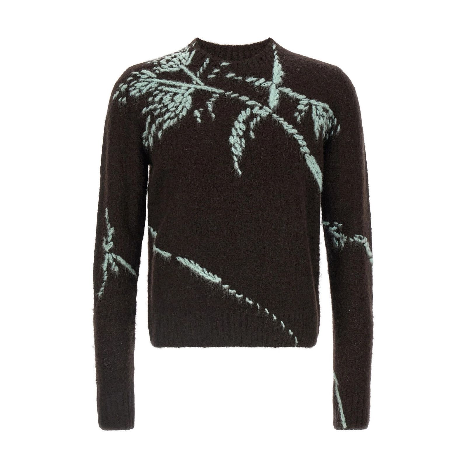 Dries Van Noten DRIES VAN NOTEN Mouche Brown Wool Sweater New & Authentic (M Size US S / EU 44-46 / 1 - 1 Thumbnail