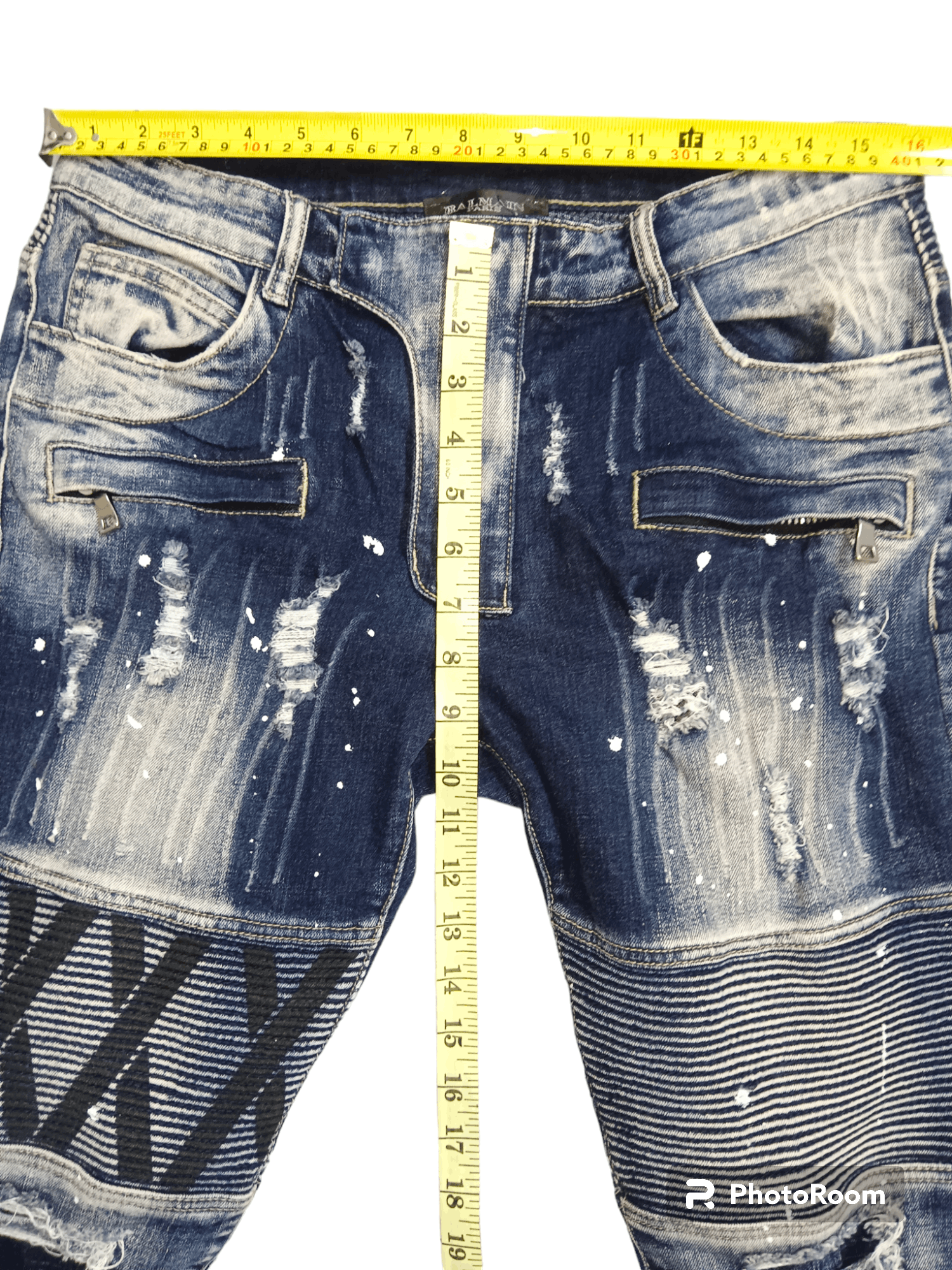 Other Rare💥💥Custom Balmain Elastane Biker Denim Size US 32 / EU 48 - 15 Thumbnail