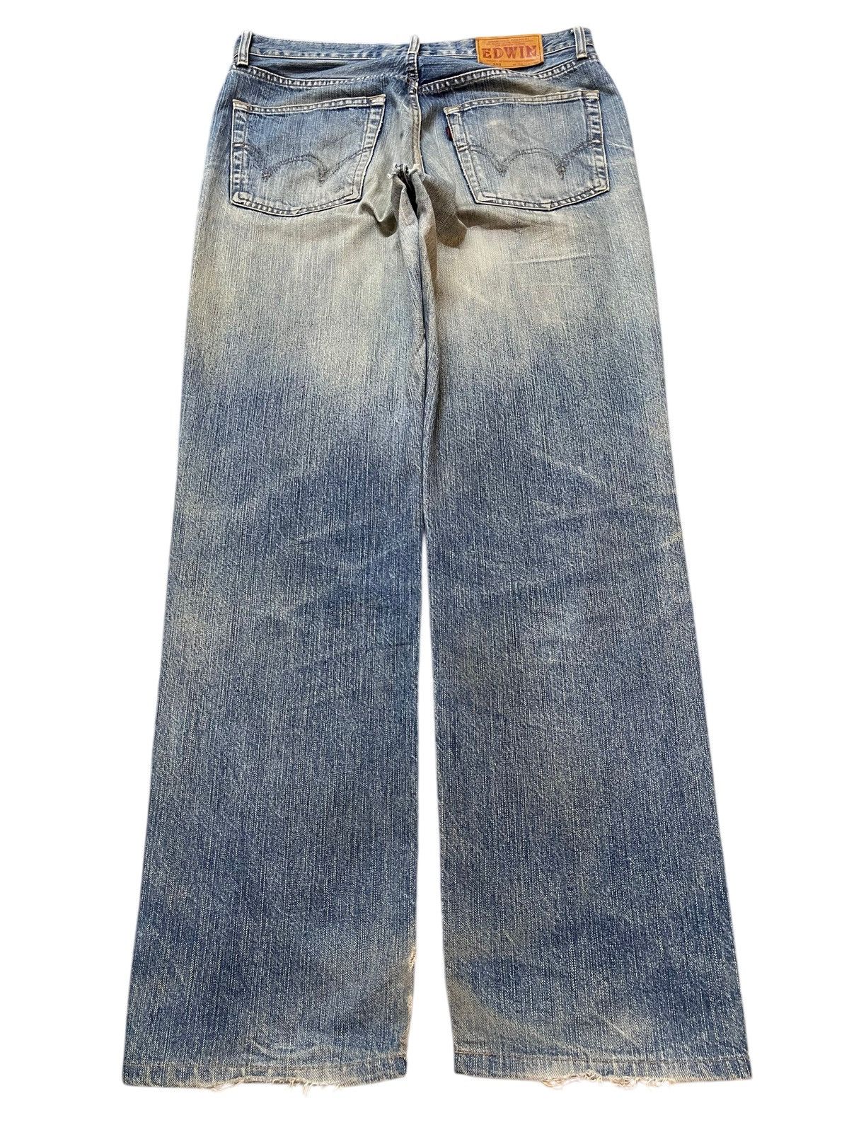 Edwin Vintage Edwin 503 Mud Wash Faded Style Loose Jeans Size US 32 / EU 48 - 2 Thumbnail