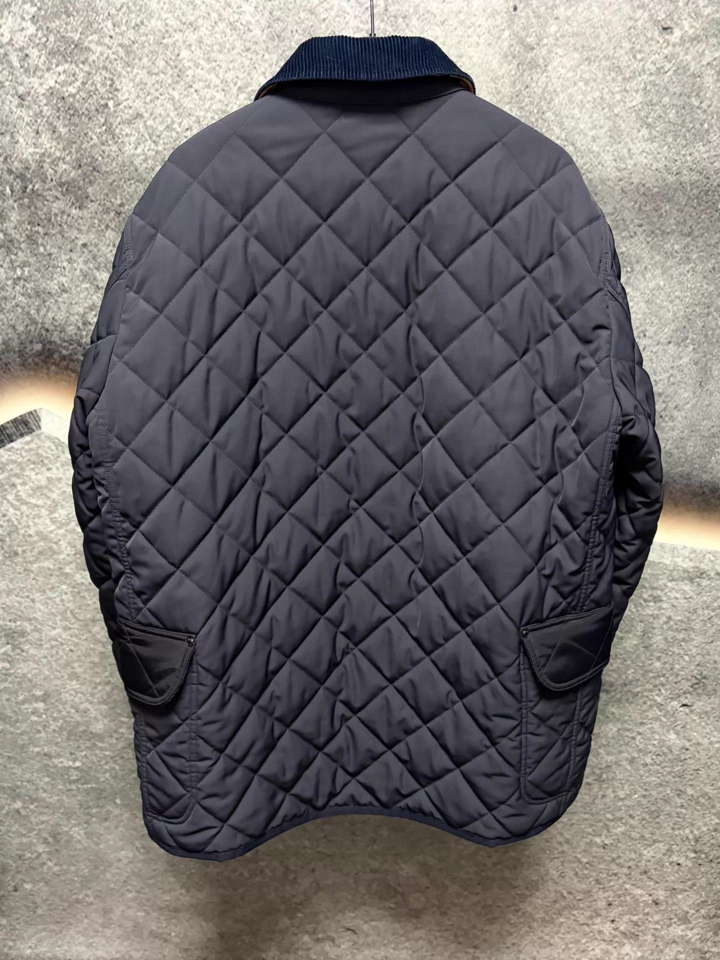 Burberry Burberry Men's Navy Blue Quilted Puffer Jacket XL Size US XL / EU 56 / 4 - 2 Thumbnail