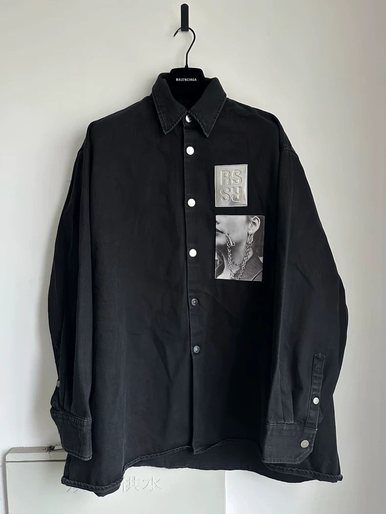 Raf Simons Raf Simons Portrait patch denim shirt-2506 Size US S / EU 44-46 / 1 - 1 Thumbnail